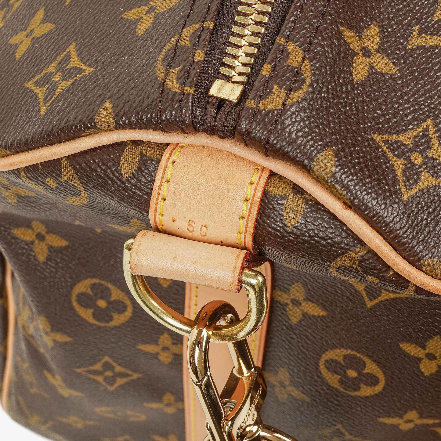 Louis Vuitton Keepall 50 Bandoulière Reisetasche aus Monogram Canvas