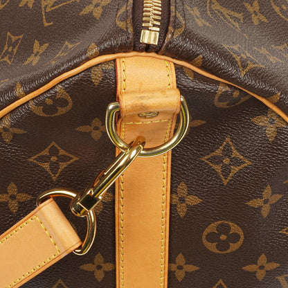 Louis Vuitton Keepall 50 Bandouliere Monogram Canvas Reisetasche mit personalisiertem Heißstempel