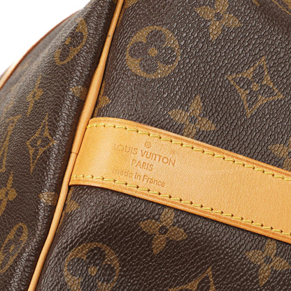 Louis Vuitton Keepall 50 Bandouliere Monogram Canvas Reisetasche mit personalisiertem Heißstempel