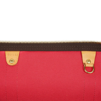 Louis Vuitton Keepall 50 Bandouliere Monogram Canvas Reisetasche mit personalisiertem Heißstempel