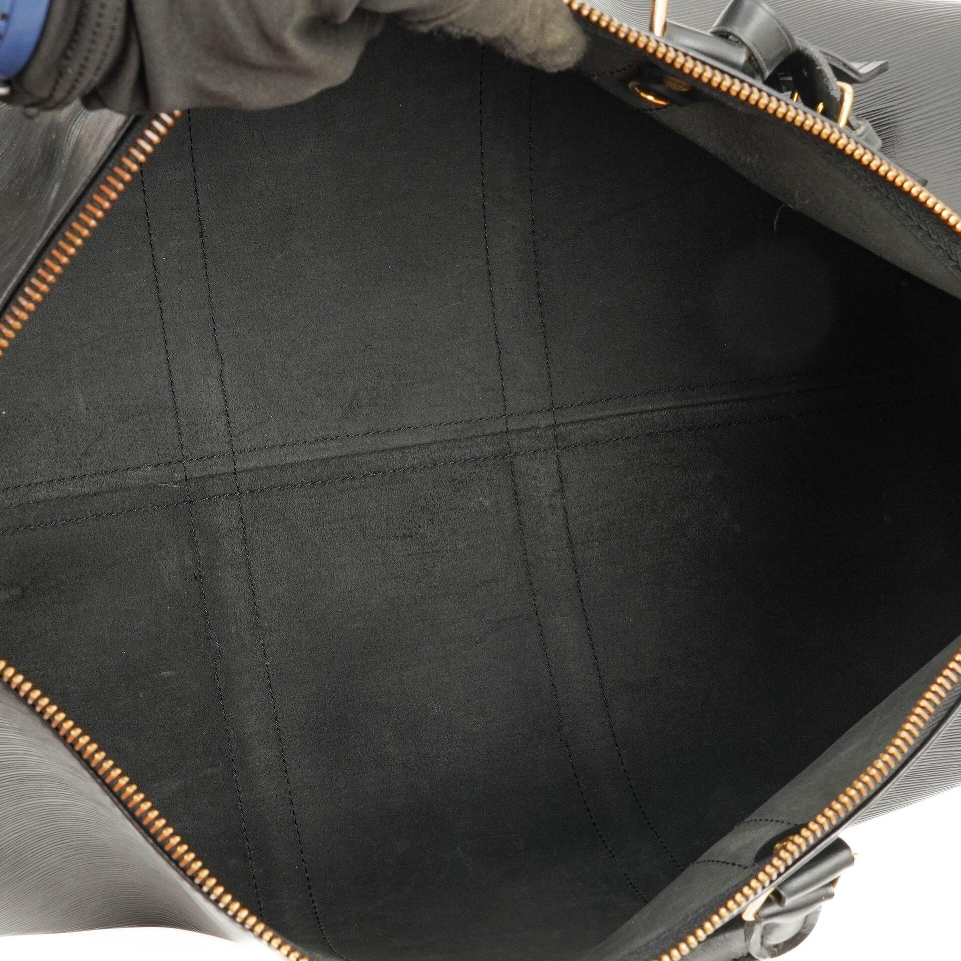 Louis Vuitton Keepall 50 Schwarze EPI Leder Reisetasche, 1993