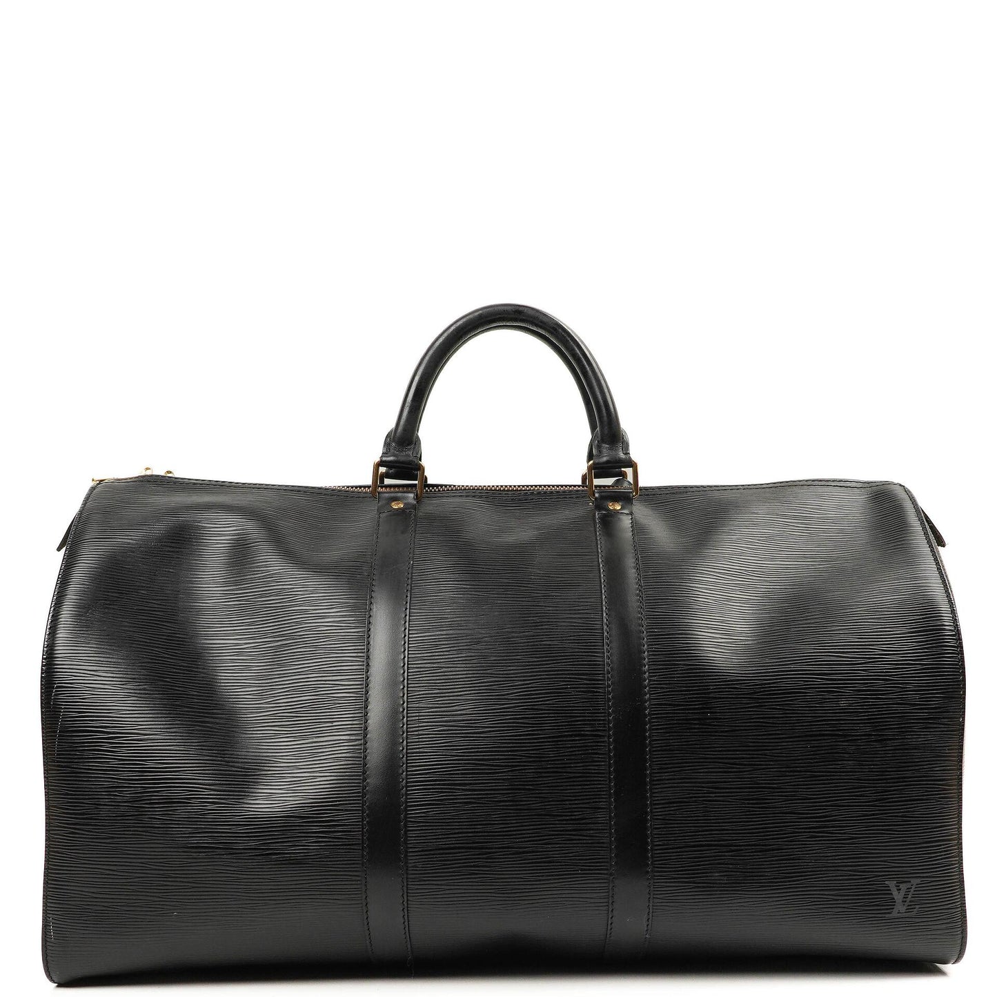 Louis Vuitton Keepall 50 Schwarze EPI Leder Reisetasche, 1993