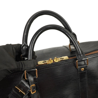 Louis Vuitton Keepall 50 Schwarze EPI Leder Reisetasche, 1993