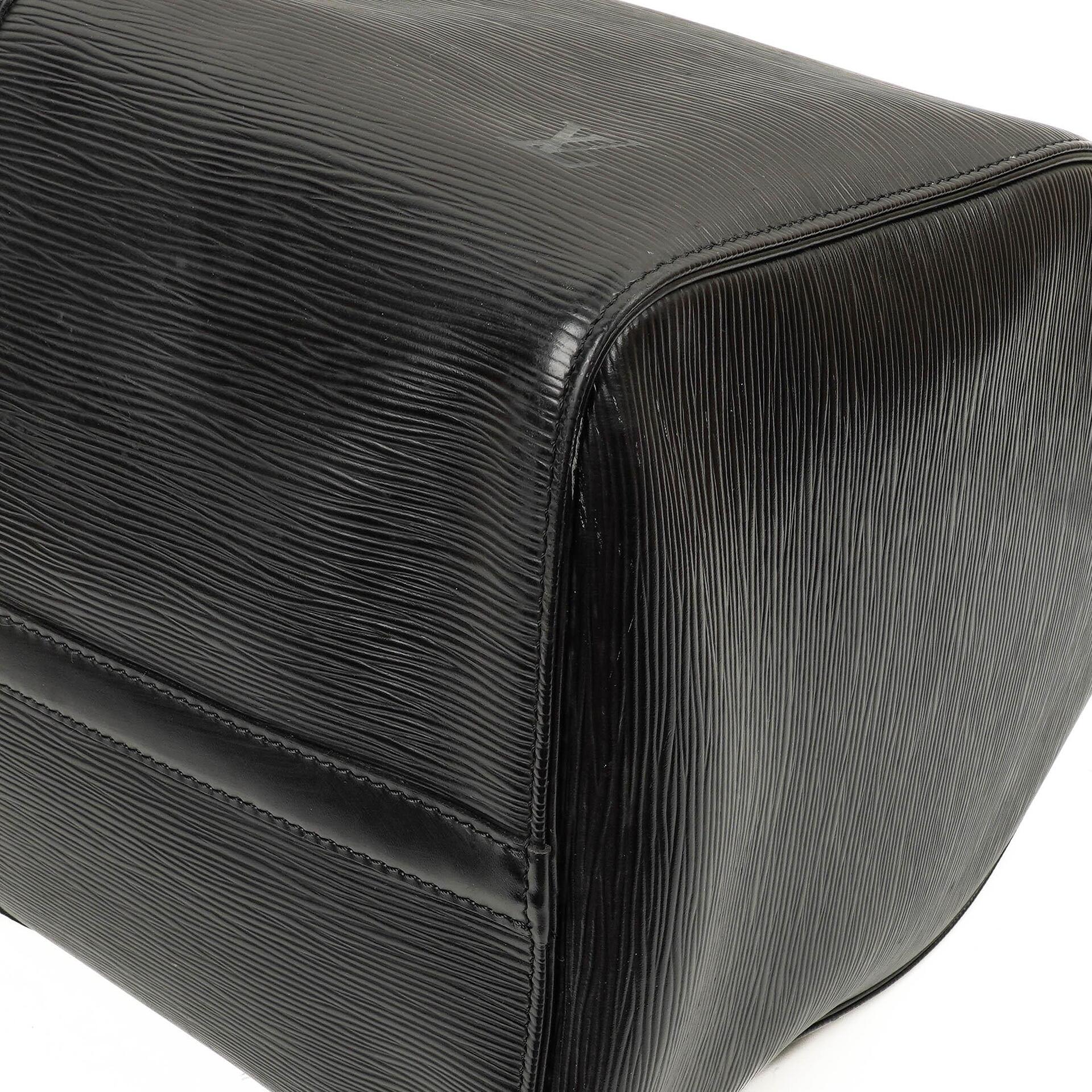 Louis Vuitton Keepall 50 Schwarze EPI Leder Reisetasche, 1993