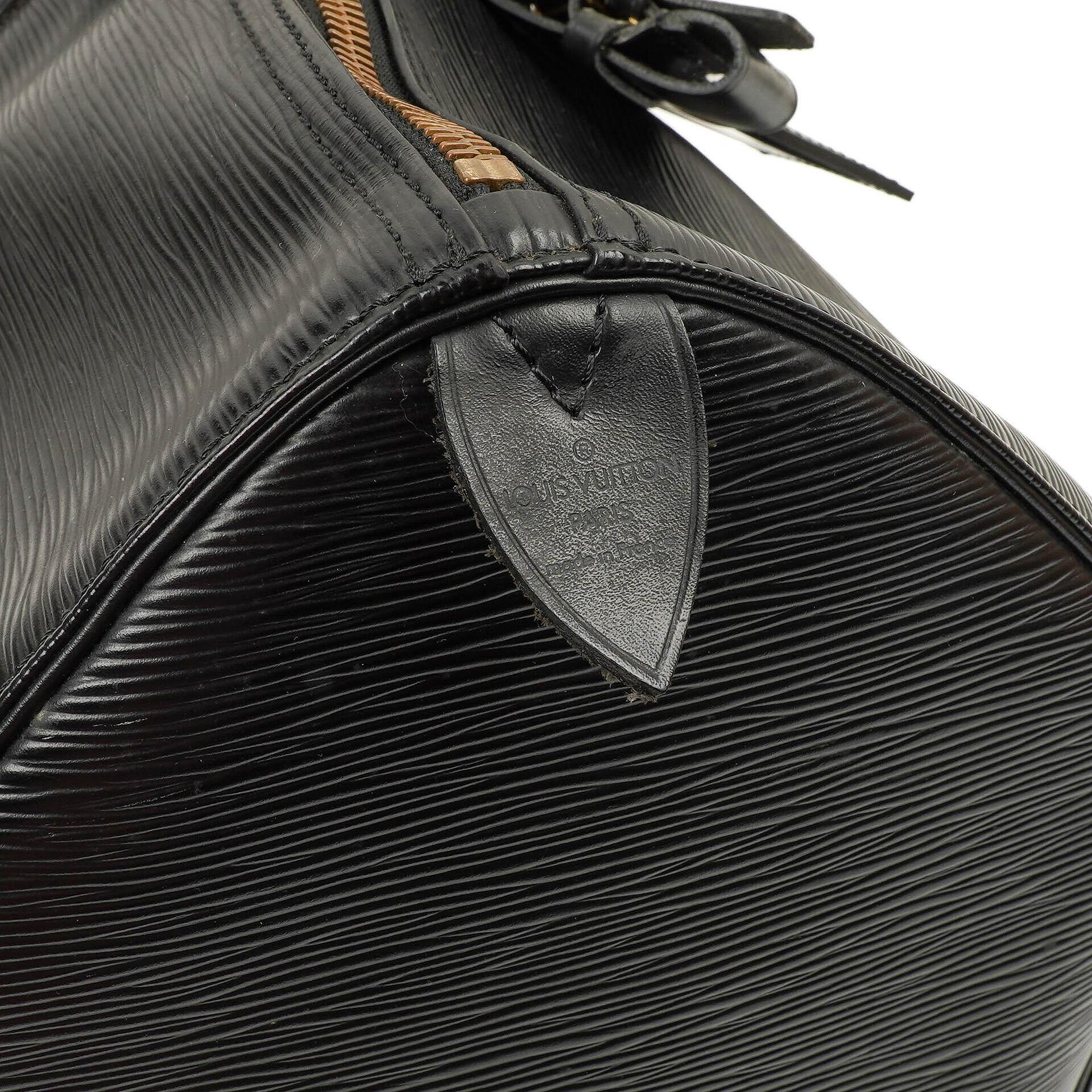 Louis Vuitton Keepall 50 Schwarze EPI Leder Reisetasche, 1993
