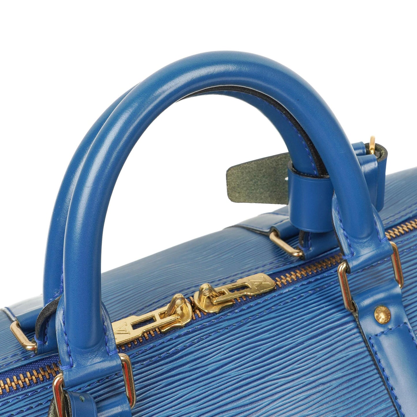 Louis Vuitton Keepall 50 Reisetasche aus blauem Epi Leder