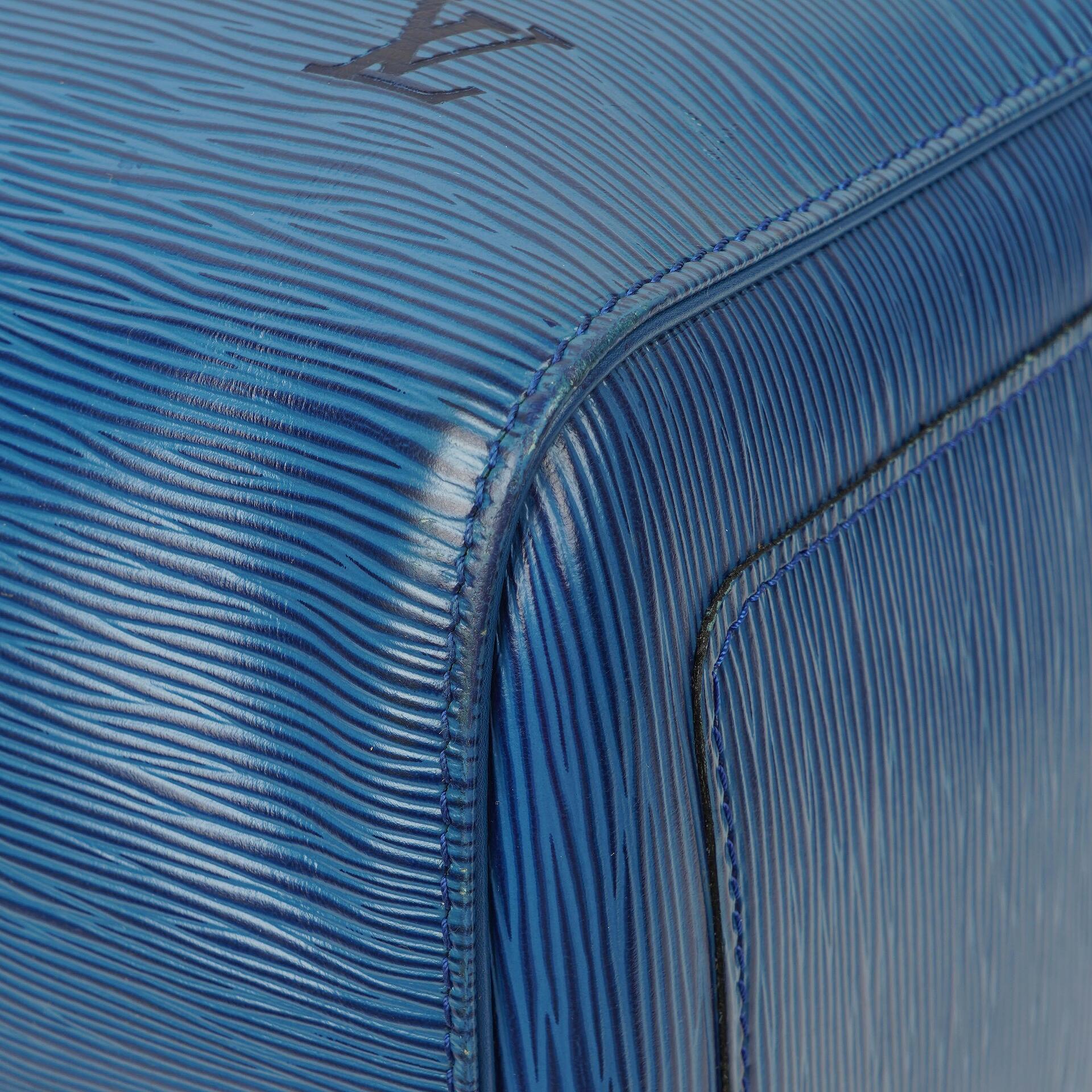 Louis Vuitton Keepall 50 Reisetasche aus blauem Epi Leder