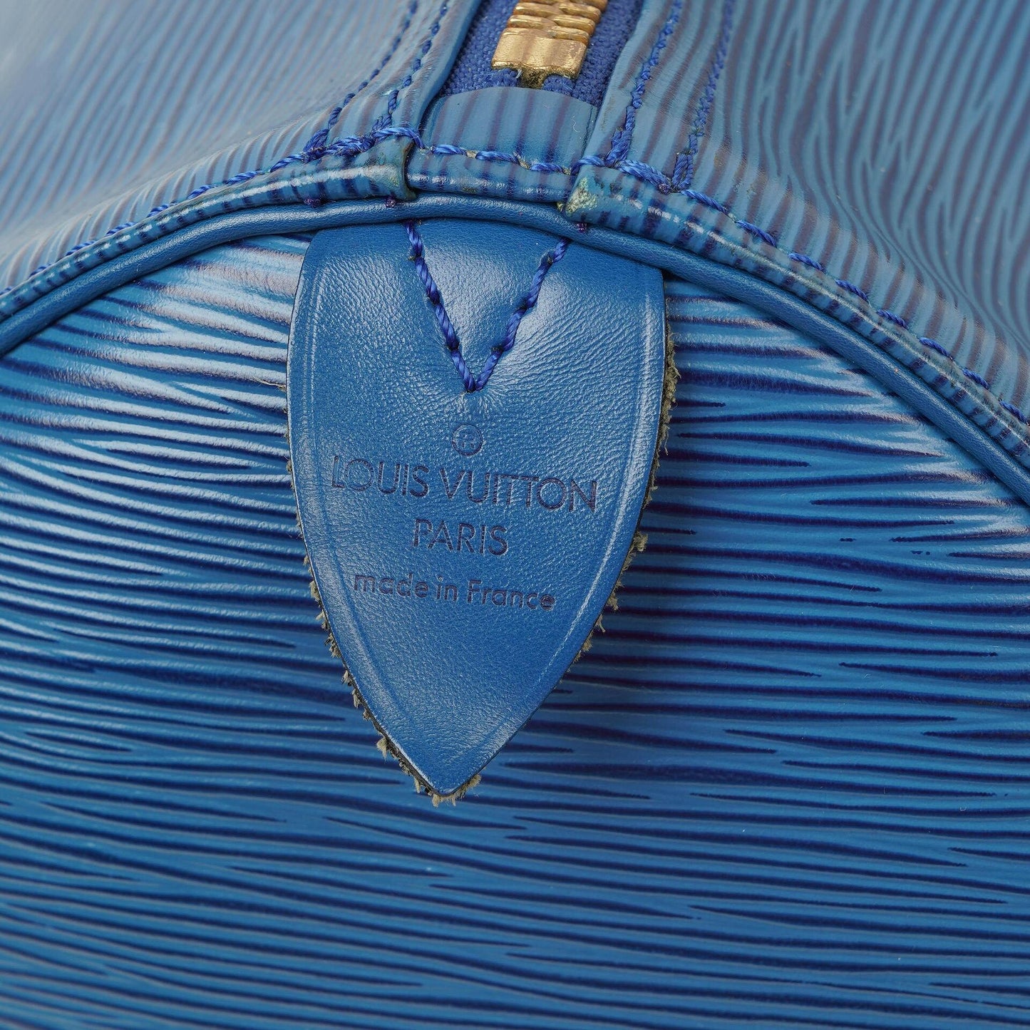 Louis Vuitton Keepall 50 Reisetasche aus blauem Epi Leder