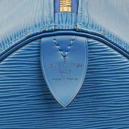 Louis Vuitton Keepall 50 Reisetasche aus blauem Epi-Leder
