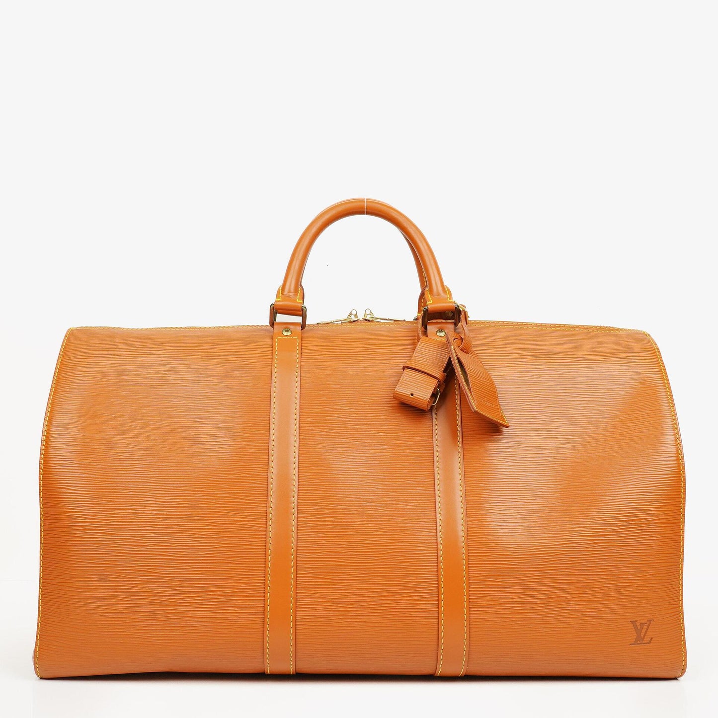 Louis Vuitton Keepall 50 Reisetasche in Braun aus Epi Leder