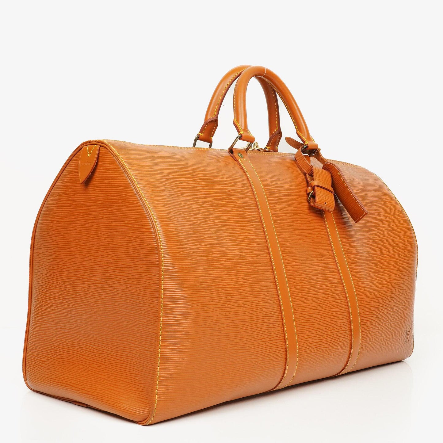Louis Vuitton Keepall 50 Reisetasche in Braun aus Epi Leder