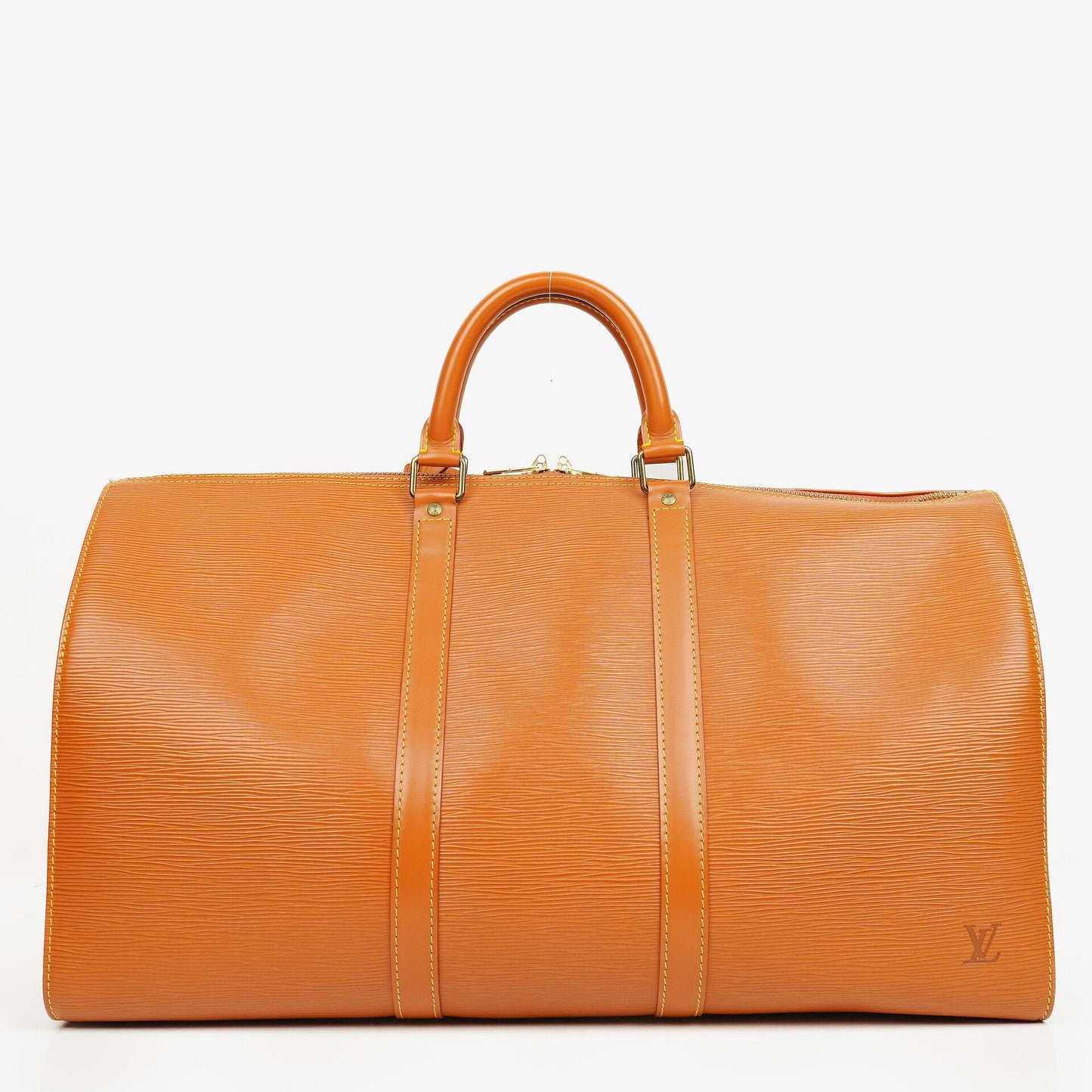 Louis Vuitton Keepall 50 Reisetasche in Braun aus Epi Leder