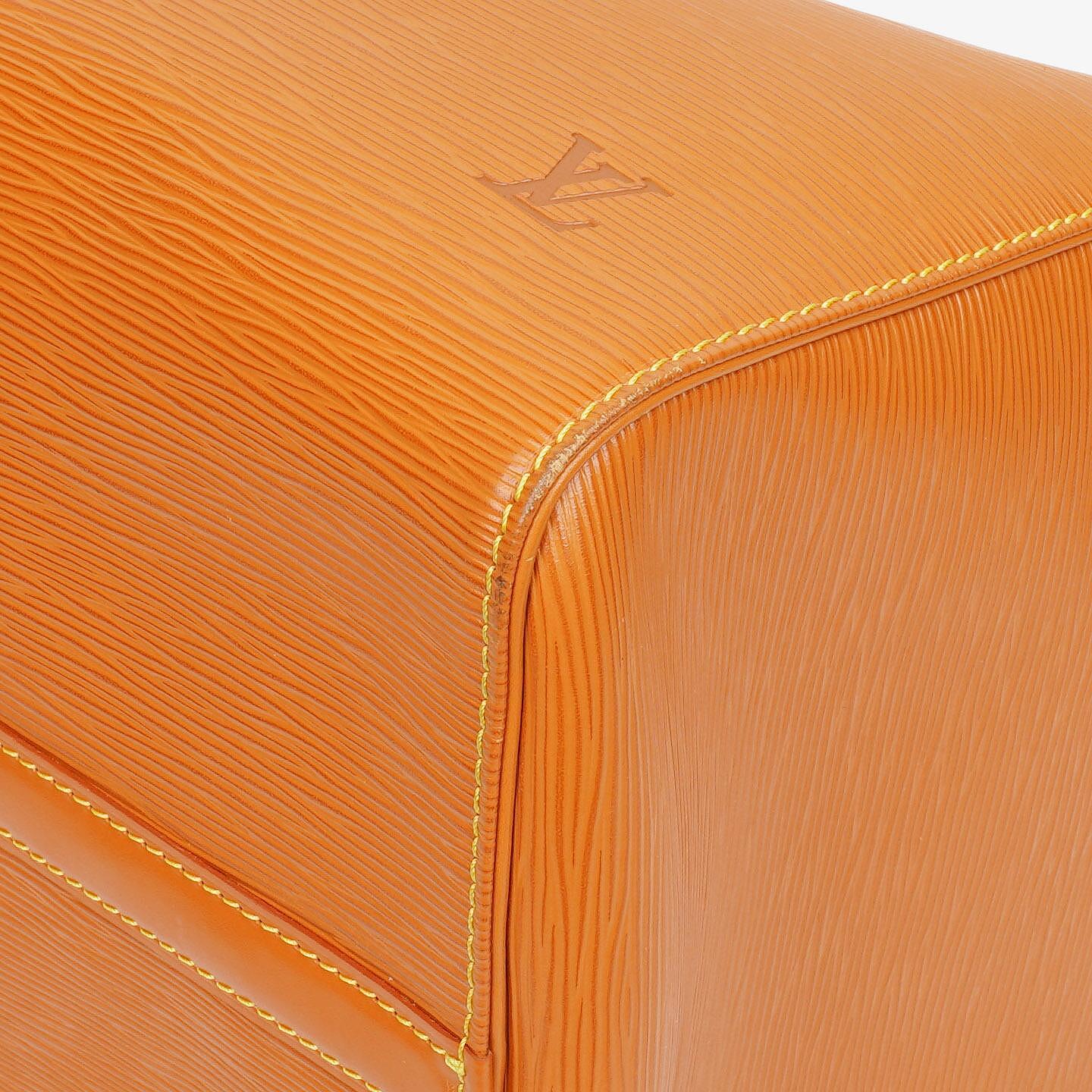 Louis Vuitton Keepall 50 Reisetasche in Braun aus Epi Leder