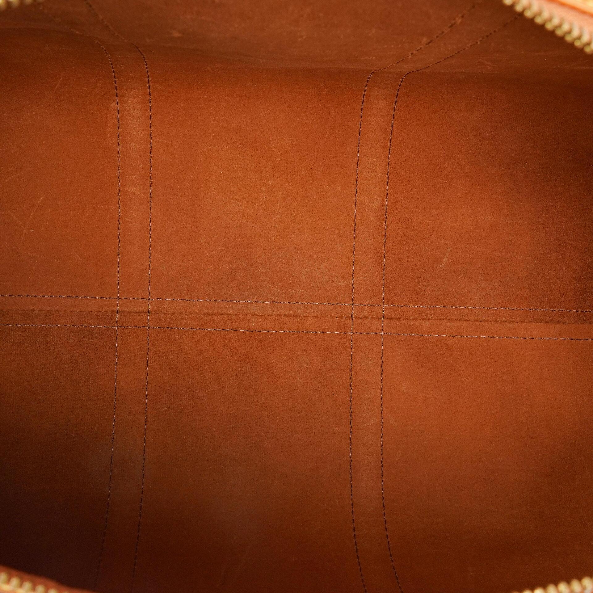 Louis Vuitton Keepall 50 Reisetasche in Braun aus Epi Leder