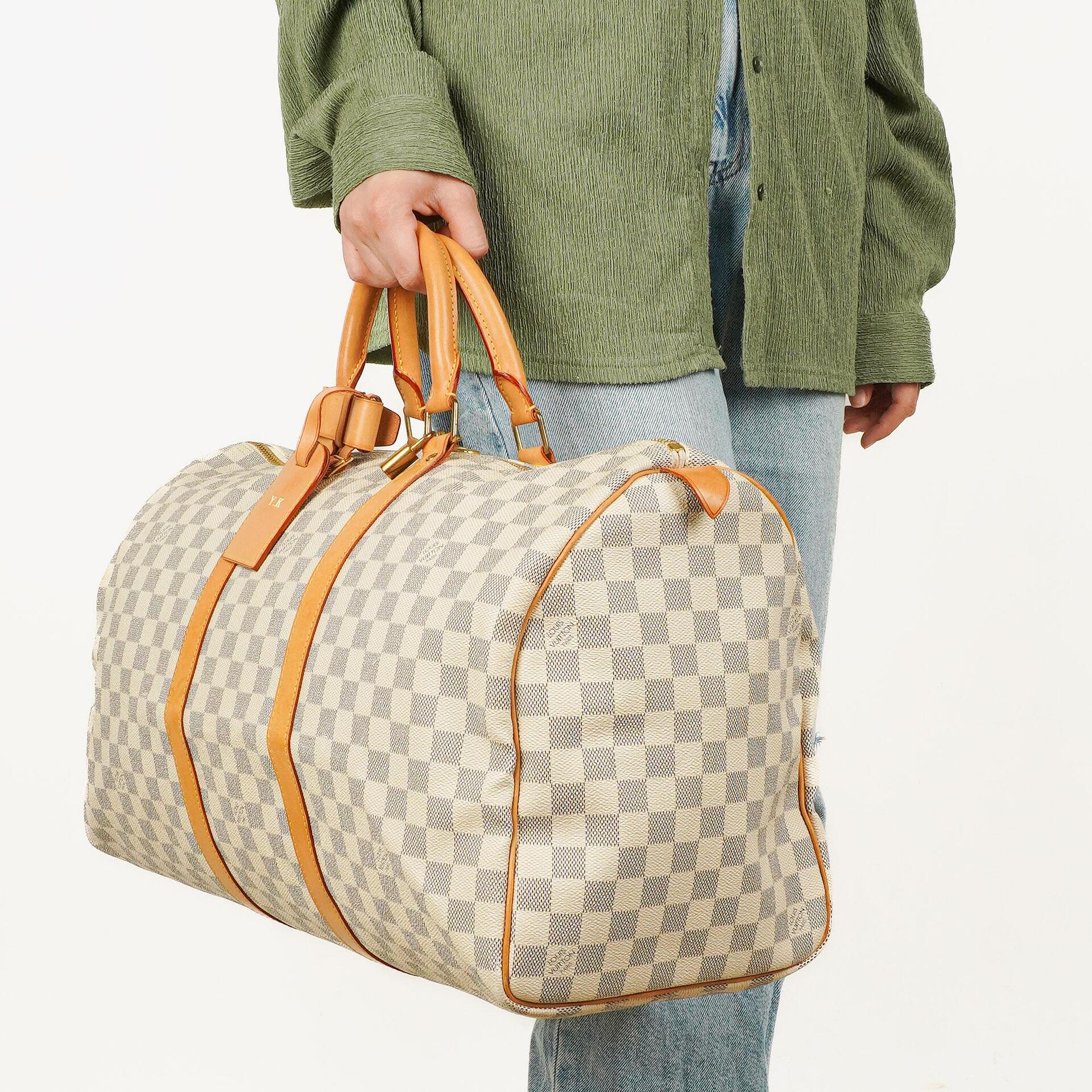 Louis Vuitton Keepall 50 Damier Azur Reisetasche