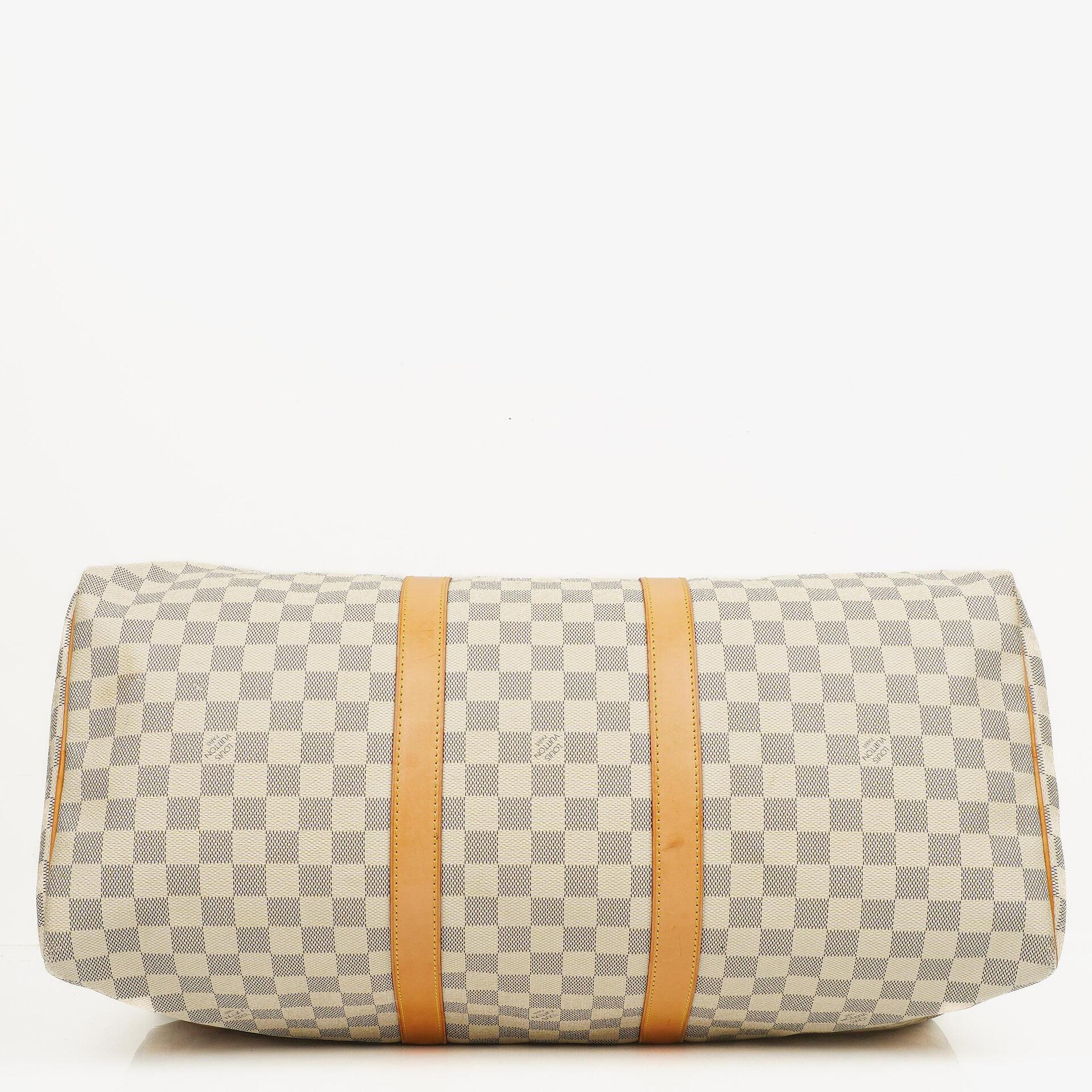 Louis Vuitton Keepall 50 Damier Azur Reisetasche