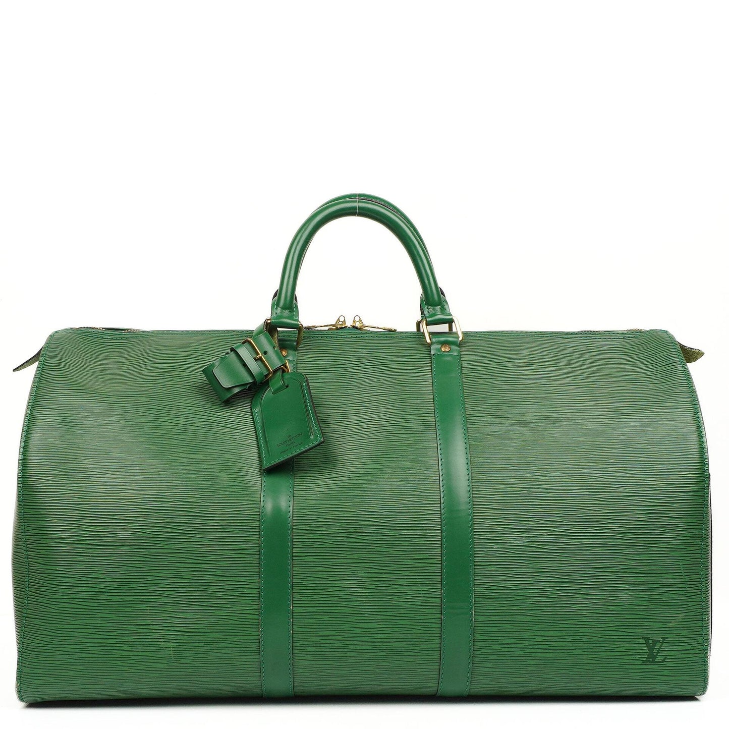 Louis Vuitton Keepall 50 Grün EPI Leder Reisetasche, 1995