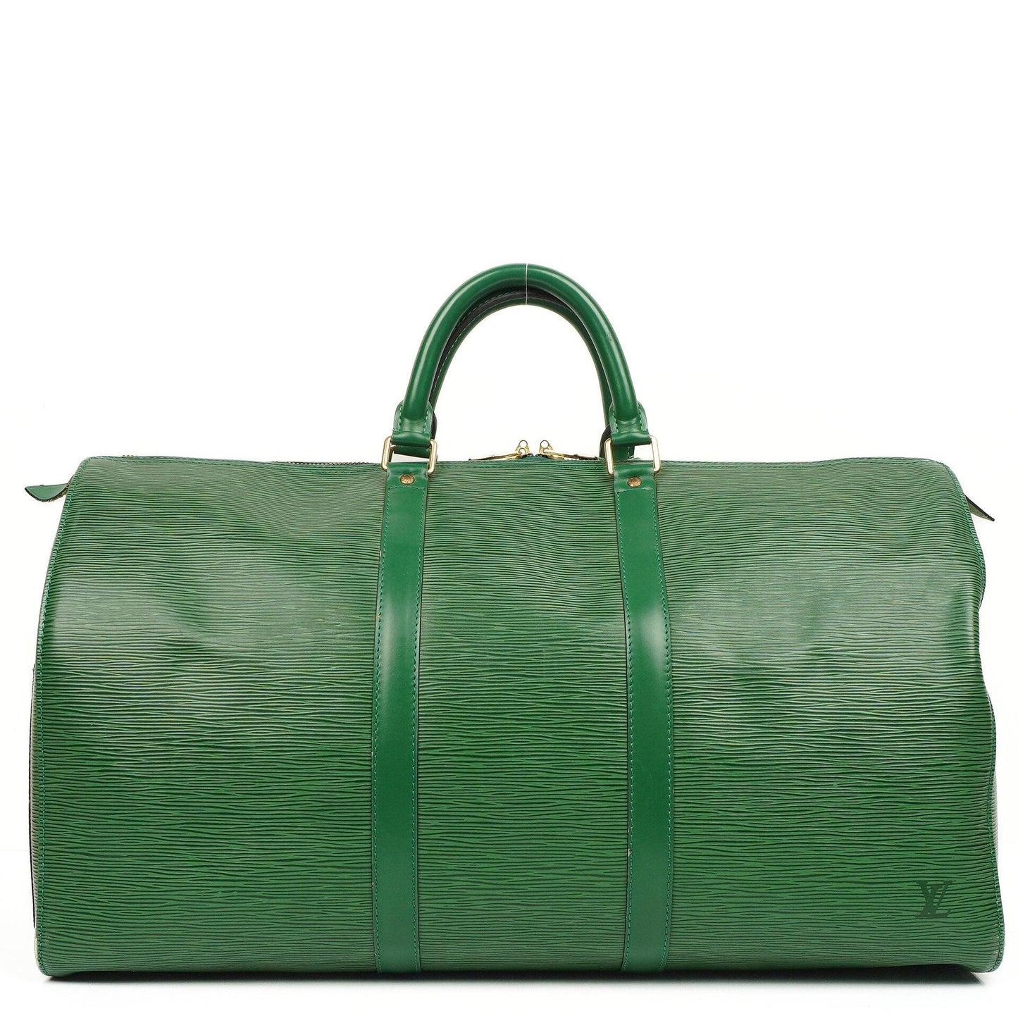 Louis Vuitton Keepall 50 Grün EPI Leder Reisetasche, 1995