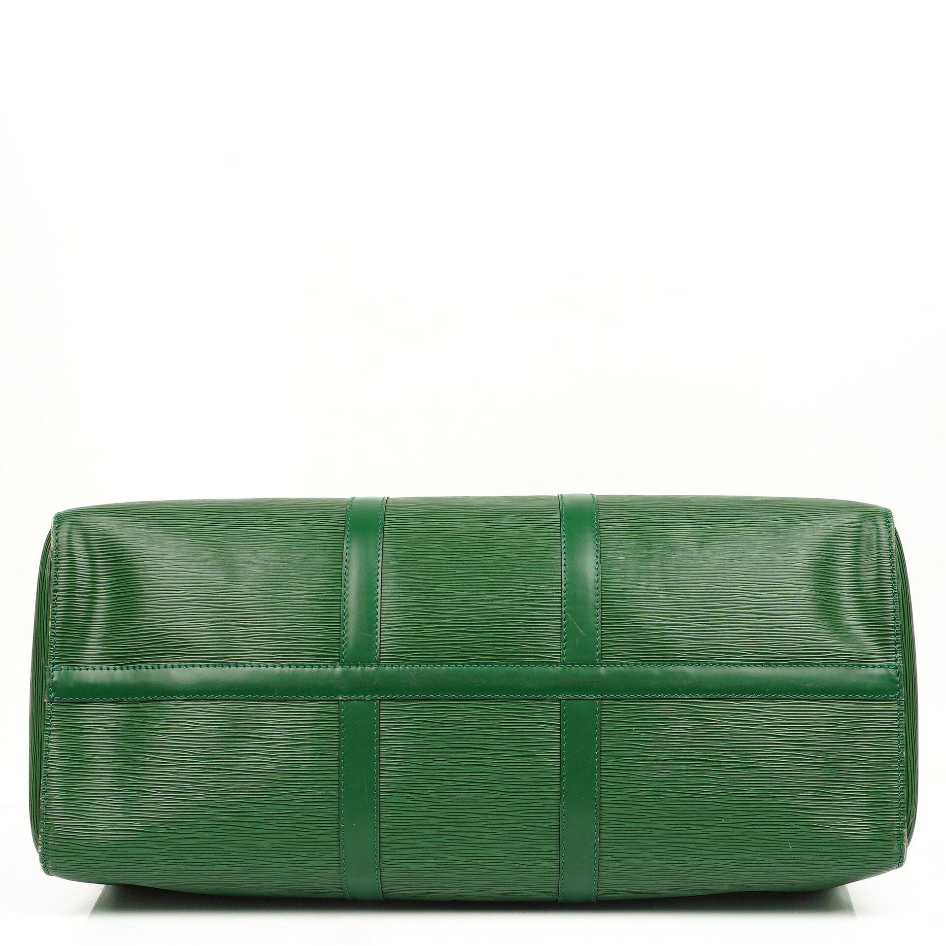 Louis Vuitton Keepall 50 Grün EPI Leder Reisetasche, 1995