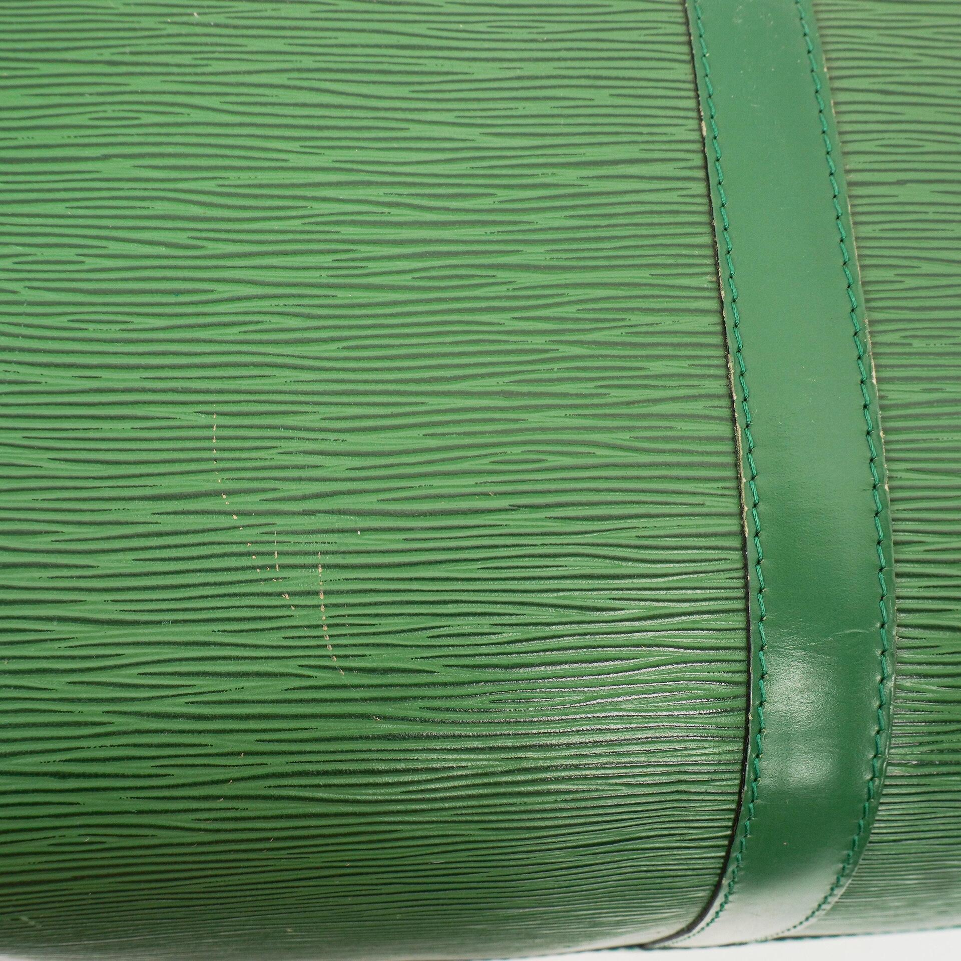 Louis Vuitton Keepall 50 Grün EPI Leder Reisetasche, 1995