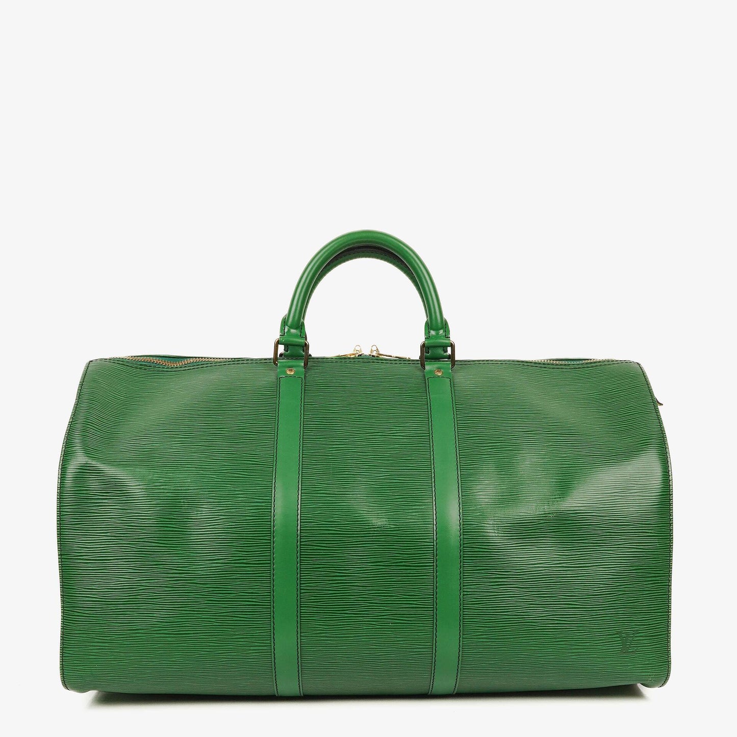 Louis Vuitton Keepall 50 Reisetasche aus grünem Epi-Leder