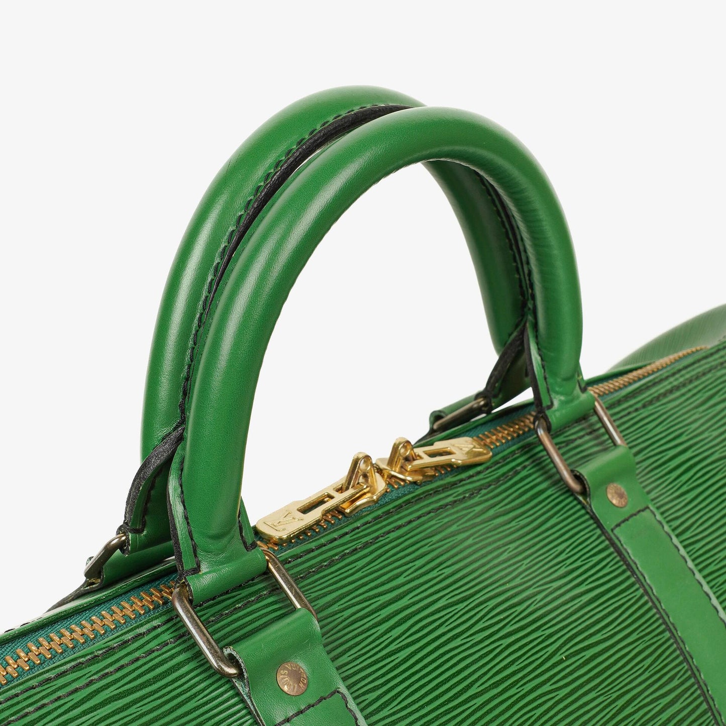 Louis Vuitton Keepall 50 Reisetasche aus grünem Epi-Leder