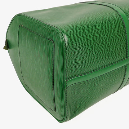Louis Vuitton Keepall 50 Reisetasche aus grünem Epi-Leder
