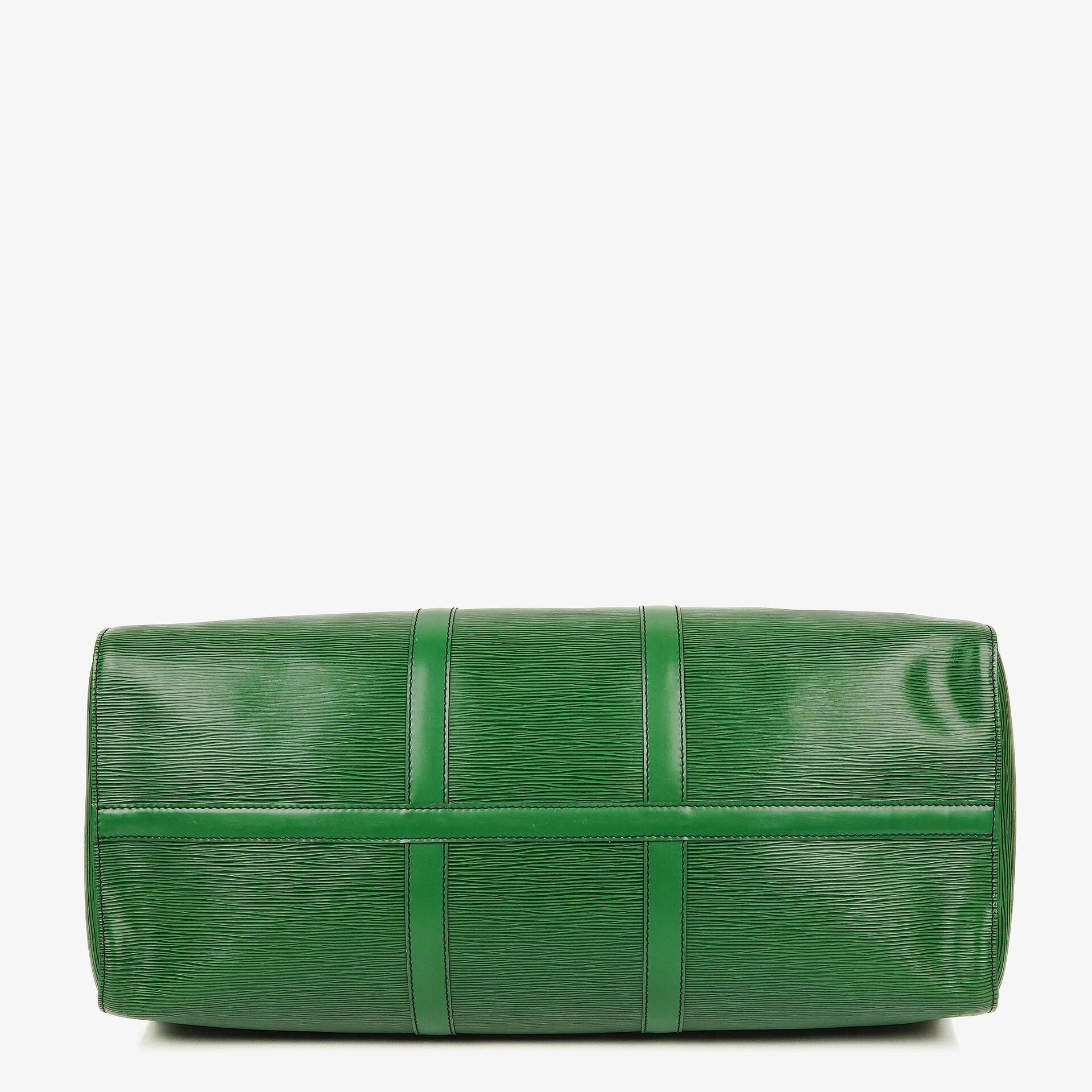 Louis Vuitton Keepall 50 Reisetasche aus grünem Epi-Leder