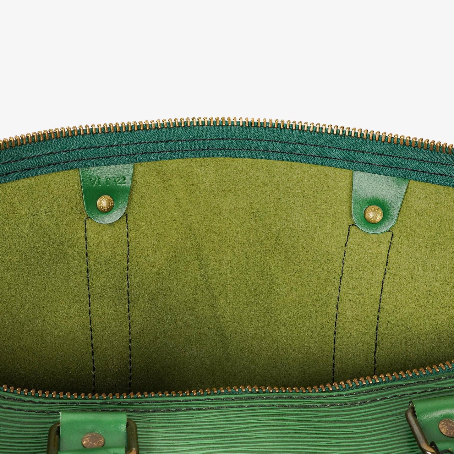 Louis Vuitton Keepall 50 Reisetasche aus grünem Epi-Leder