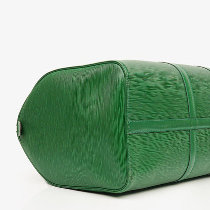 Louis Vuitton Keepall 50 Reisetasche in Grün aus Epi Leder