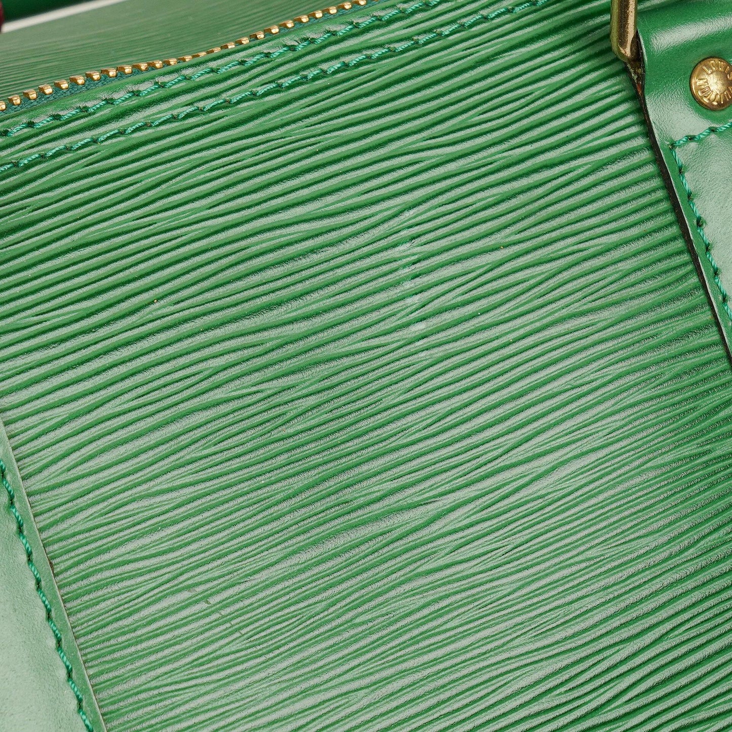 Louis Vuitton Keepall 50 Reisetasche in Grün aus Epi Leder