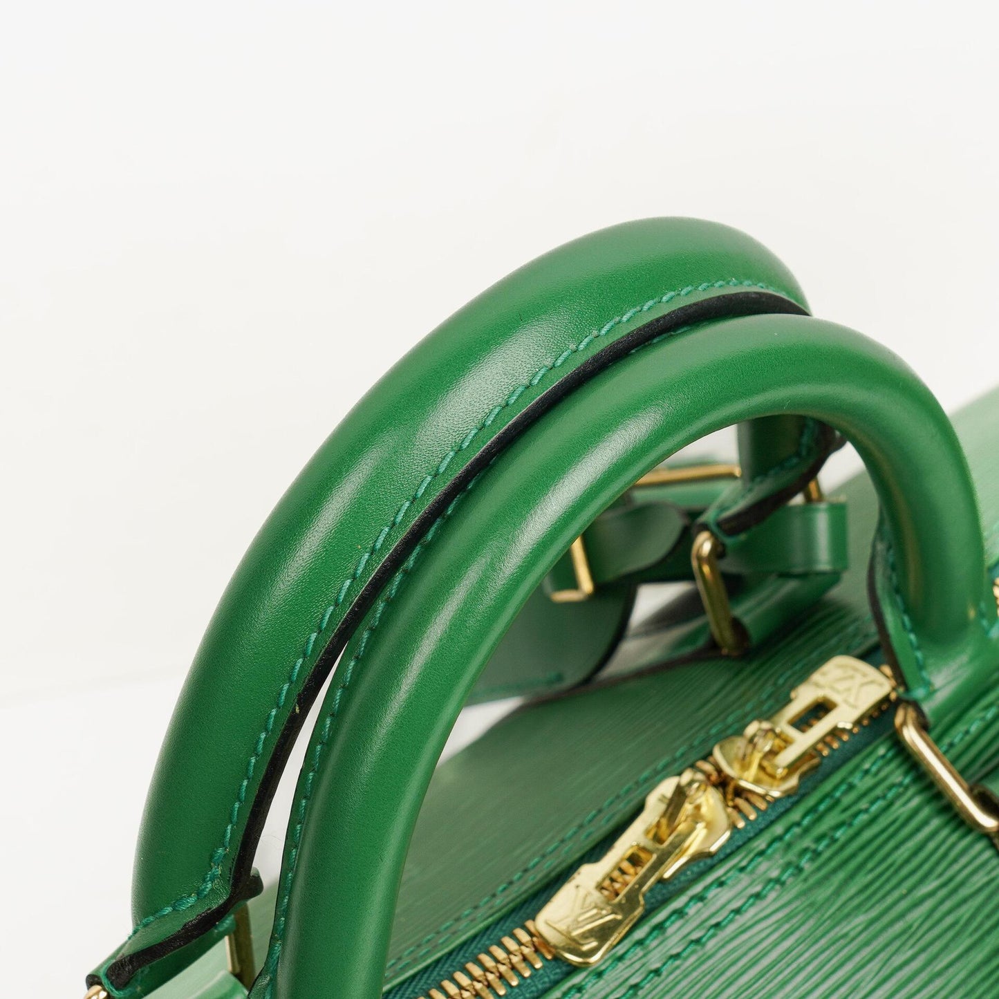 Louis Vuitton Keepall 50 Reisetasche in Grün aus Epi Leder