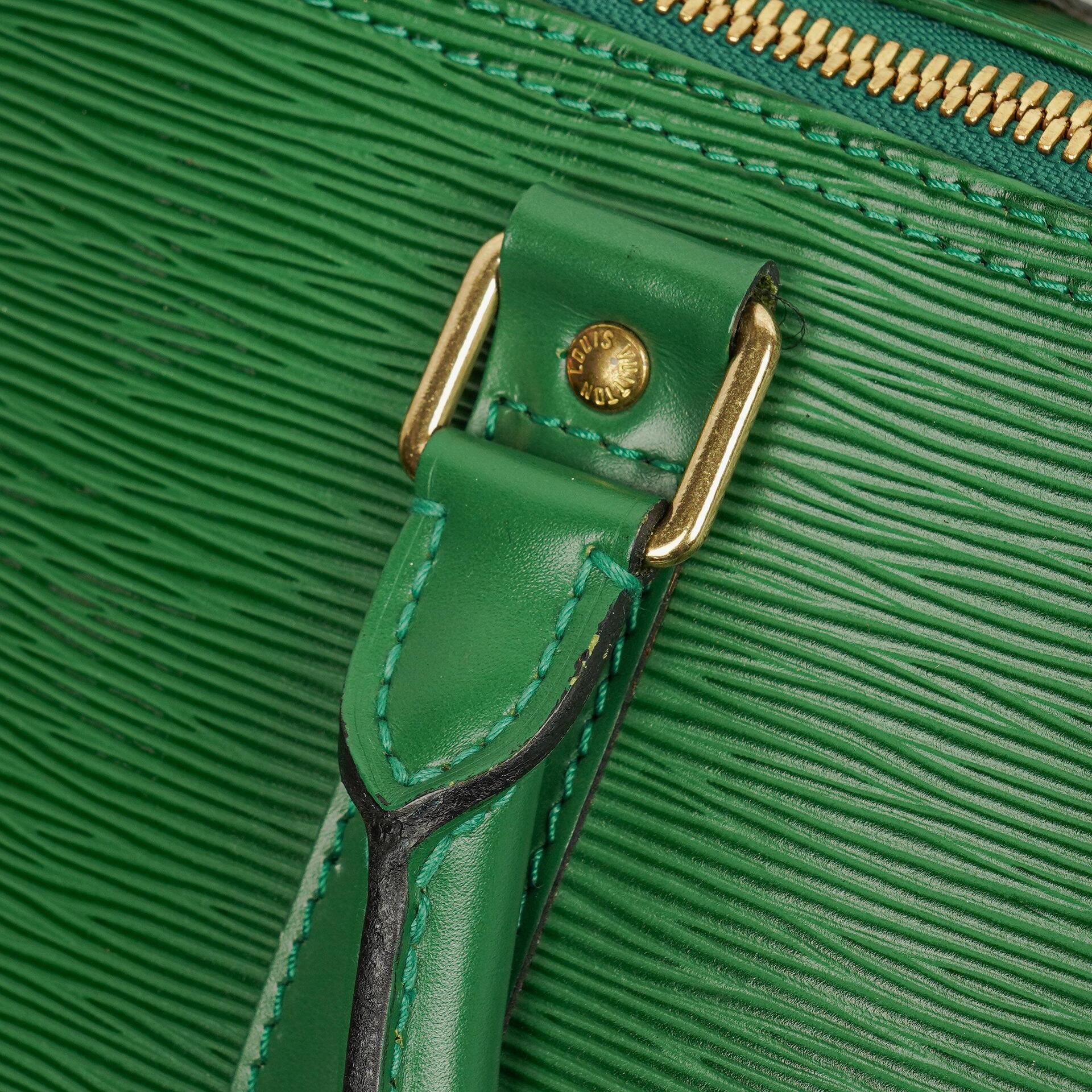 Louis Vuitton Keepall 50 Reisetasche in Grün aus Epi Leder