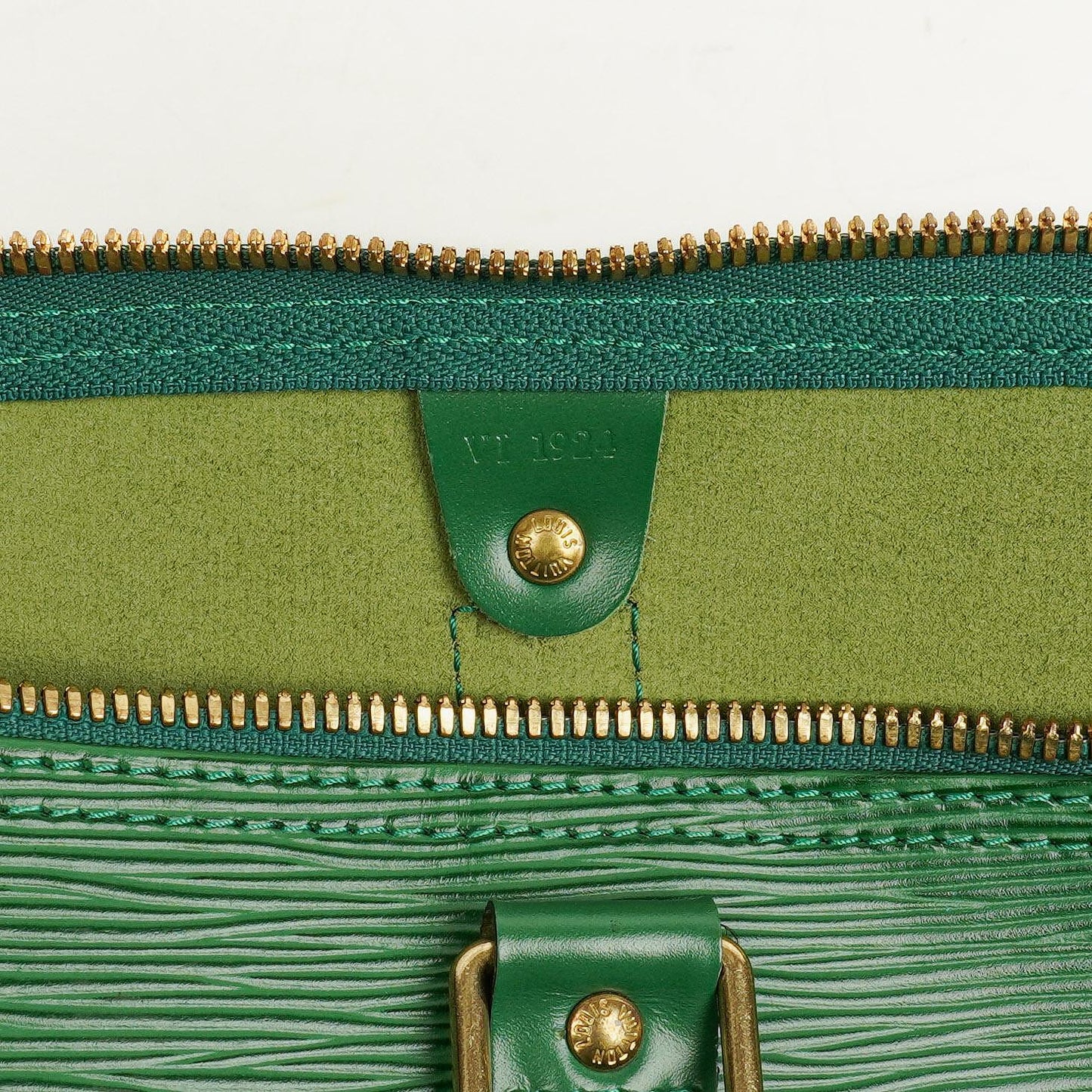 Louis Vuitton Keepall 50 Reisetasche in Grün aus Epi Leder