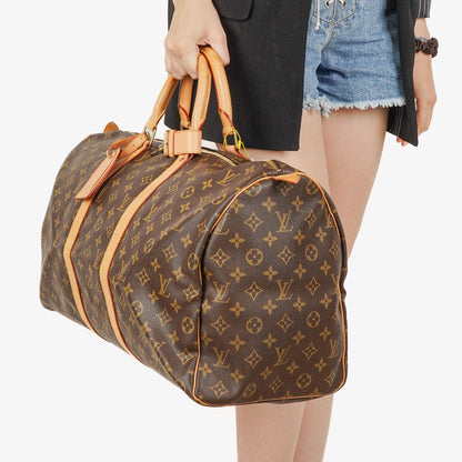 Louis Vuitton Keepall 50 Monogram Canvas Reisetasche