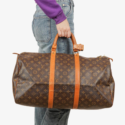 Louis Vuitton Keepall 50 Reisetasche aus Monogram Canvas
