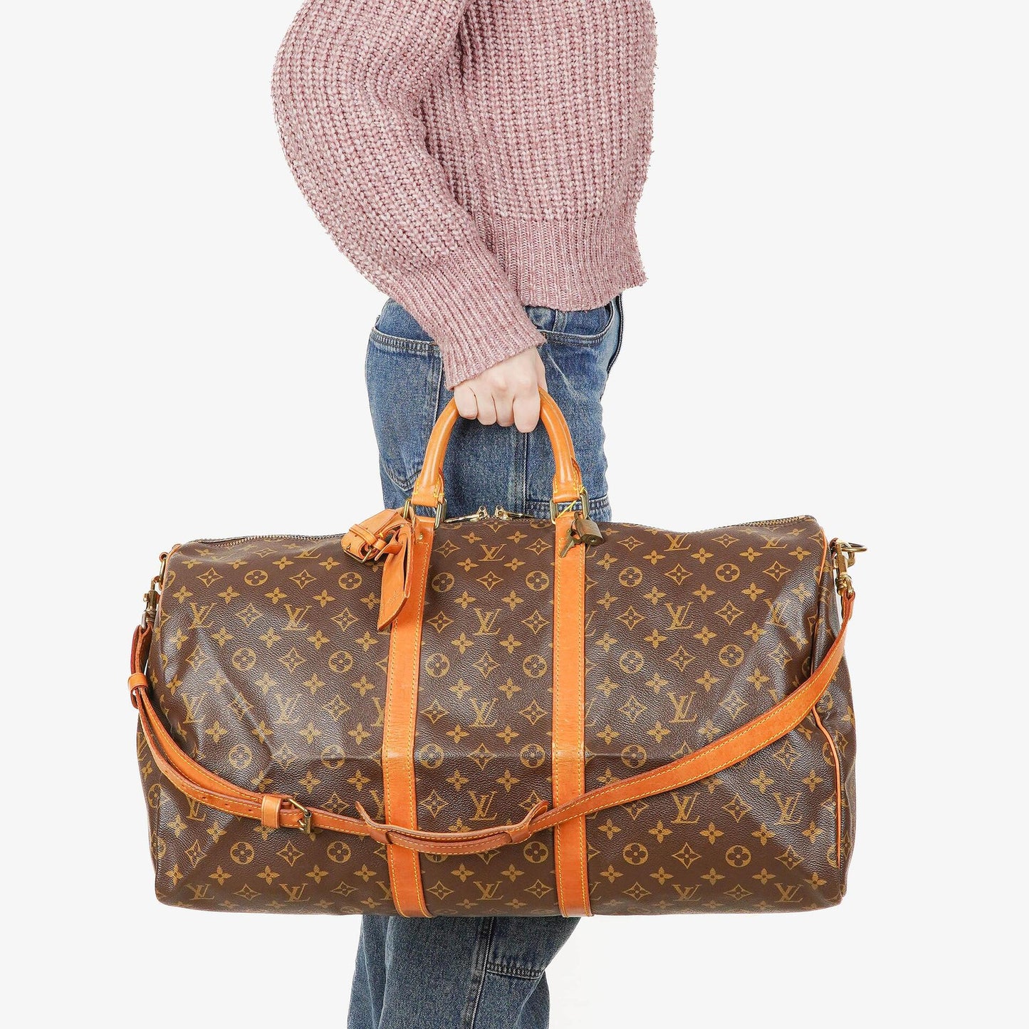 Louis Vuitton Keepall 55 Bandoulière Reisetasche aus Monogram Canvas
