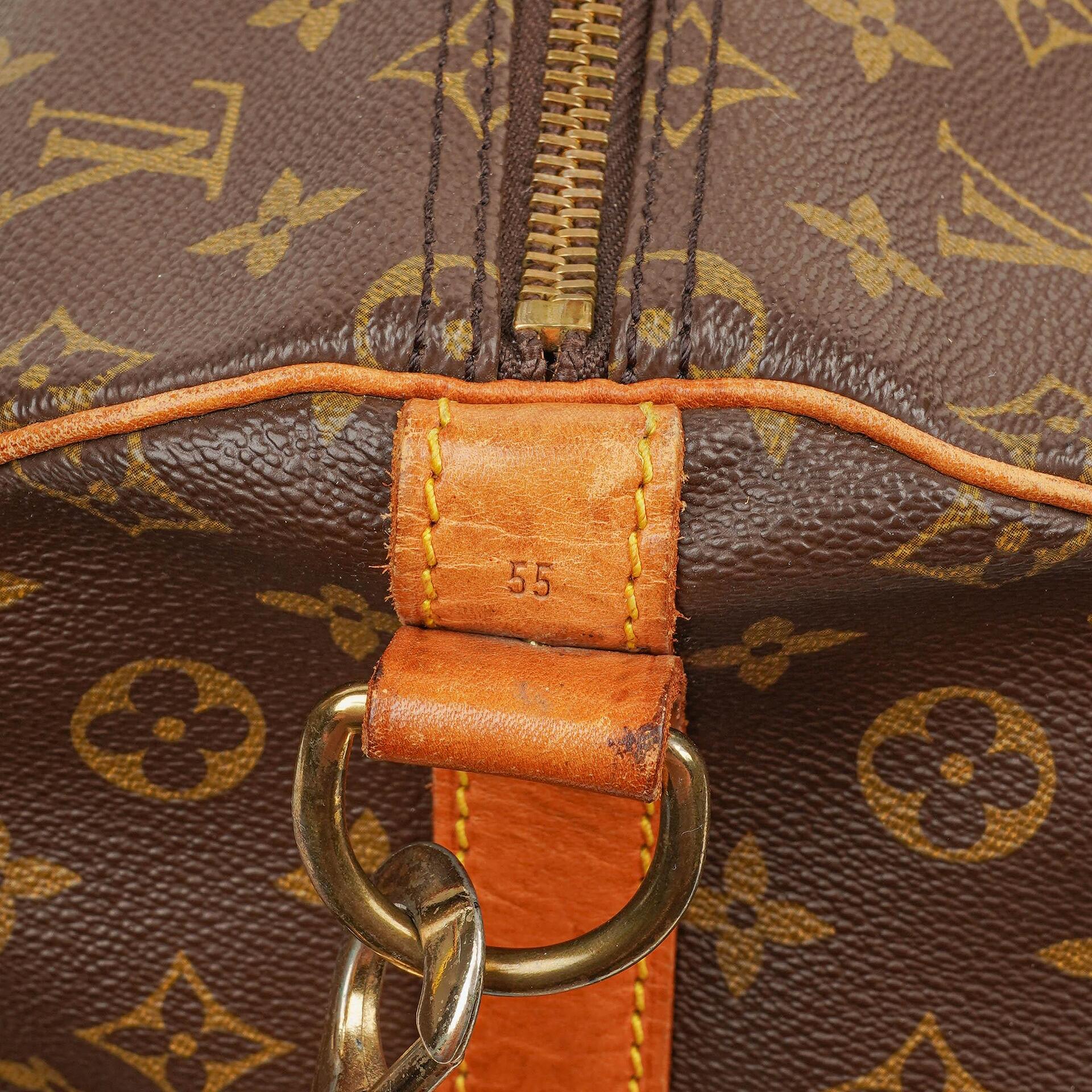 Louis Vuitton Keepall 55 Bandoulière Reisetasche aus Monogram Canvas