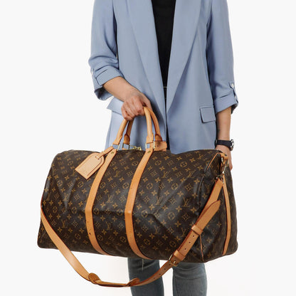 Louis Vuitton Keepall 55 Bandouliere Monogram Canvas Reisetasche