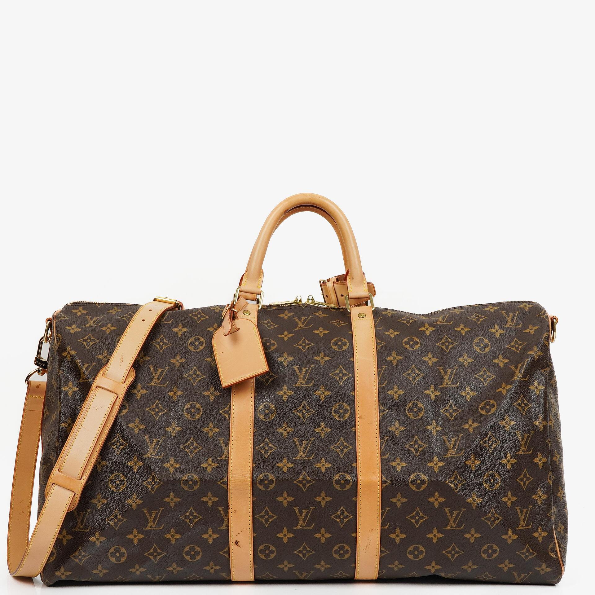 Louis Vuitton Keepall 55 Bandouliere Monogram Canvas Reisetasche
