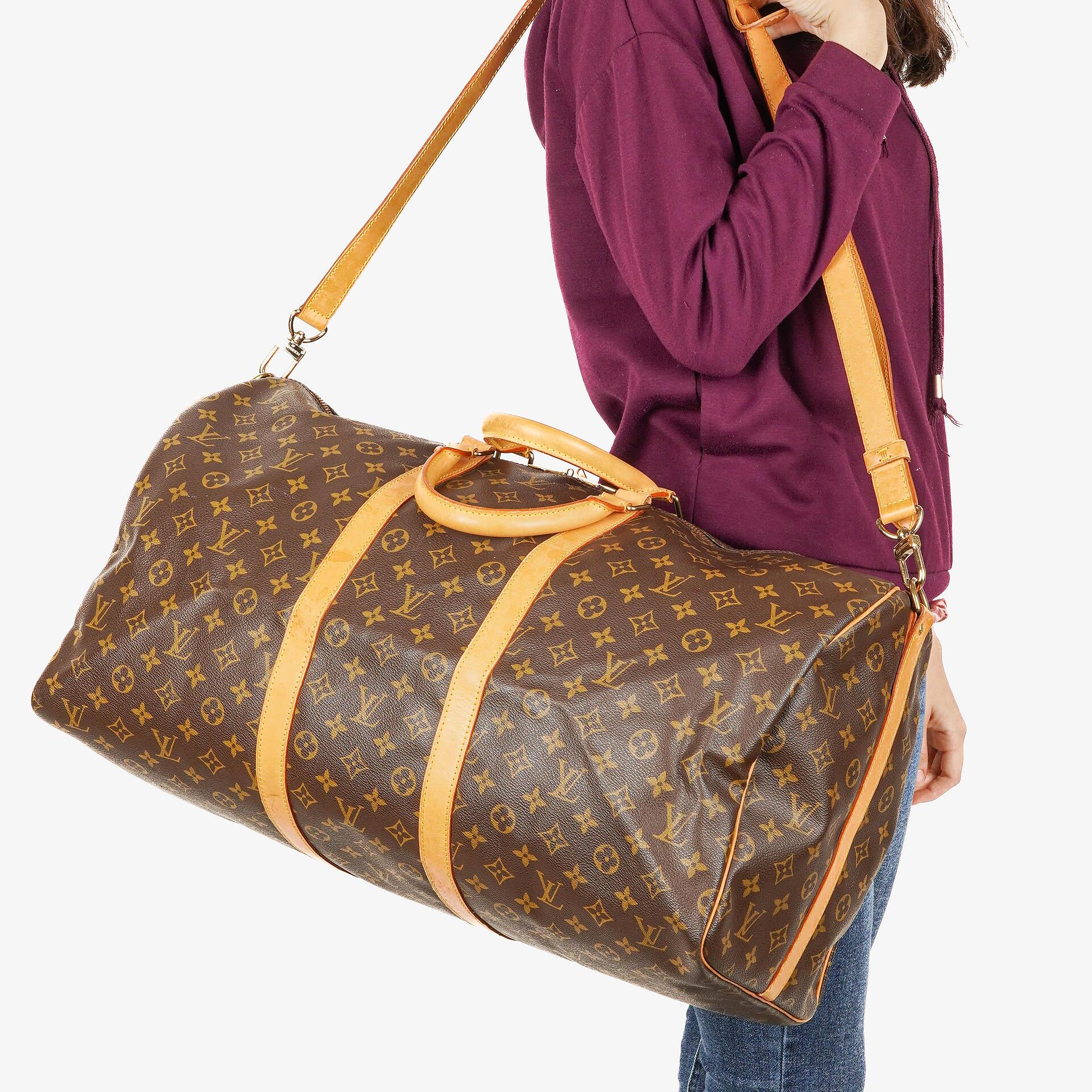 Louis Vuitton Keepall 55 Bandoulière Reisetasche aus Monogram Canvas
