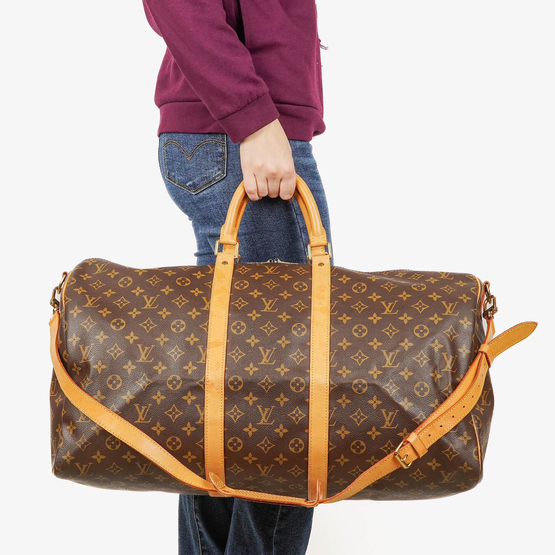 Louis Vuitton Keepall 55 Bandoulière Reisetasche aus Monogram Canvas