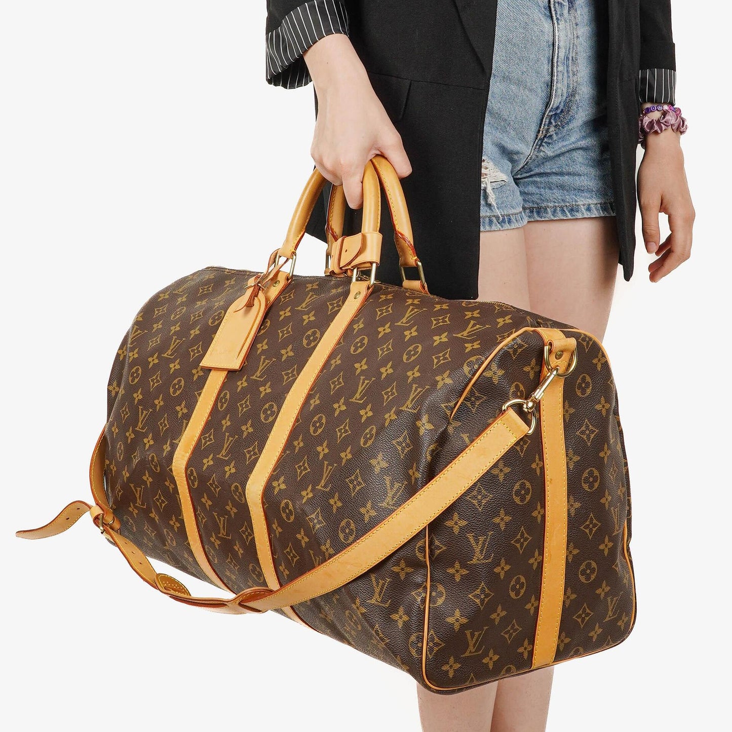 Louis Vuitton Keepall 55 Bandoulière Reisetasche aus Monogram Canvas