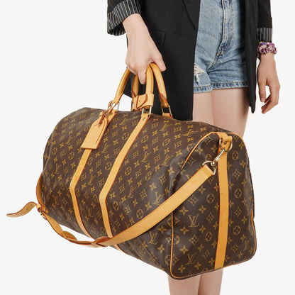 Louis Vuitton Keepall 55 Bandoulière Reisetasche aus Monogram Canvas