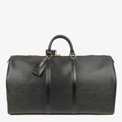 Louis Vuitton Keepall 55 Schwarze EPI Leder Reisetasche