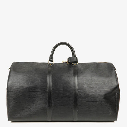 Louis Vuitton Keepall 55 Schwarze EPI Leder Reisetasche