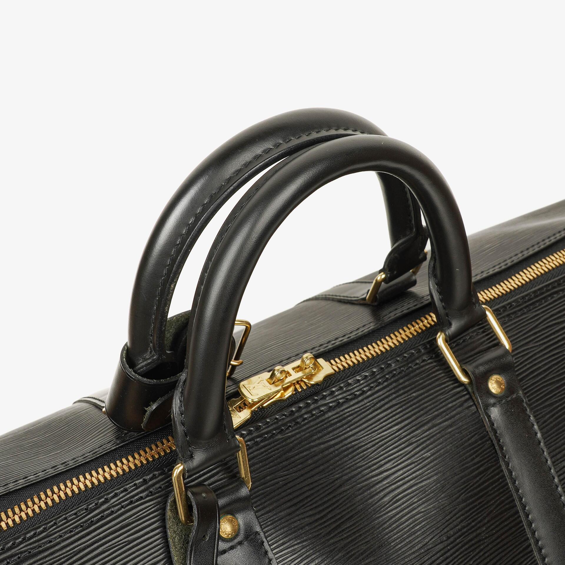 Louis Vuitton Keepall 55 Schwarze EPI Leder Reisetasche