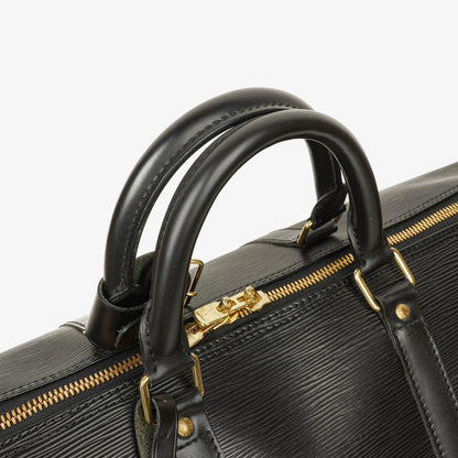 Louis Vuitton Keepall 55 Schwarze EPI Leder Reisetasche