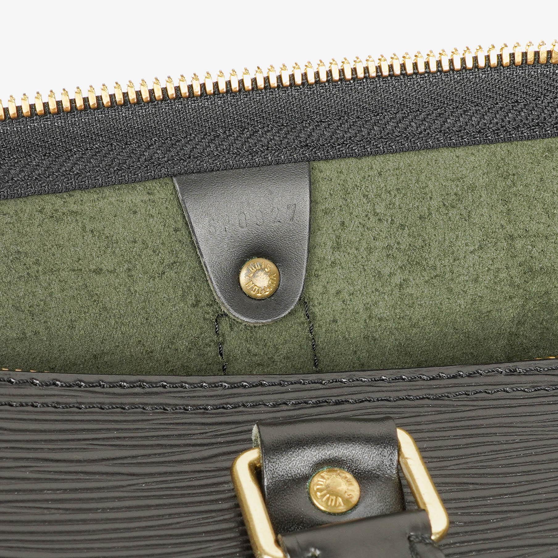 Louis Vuitton Keepall 55 Schwarze EPI Leder Reisetasche