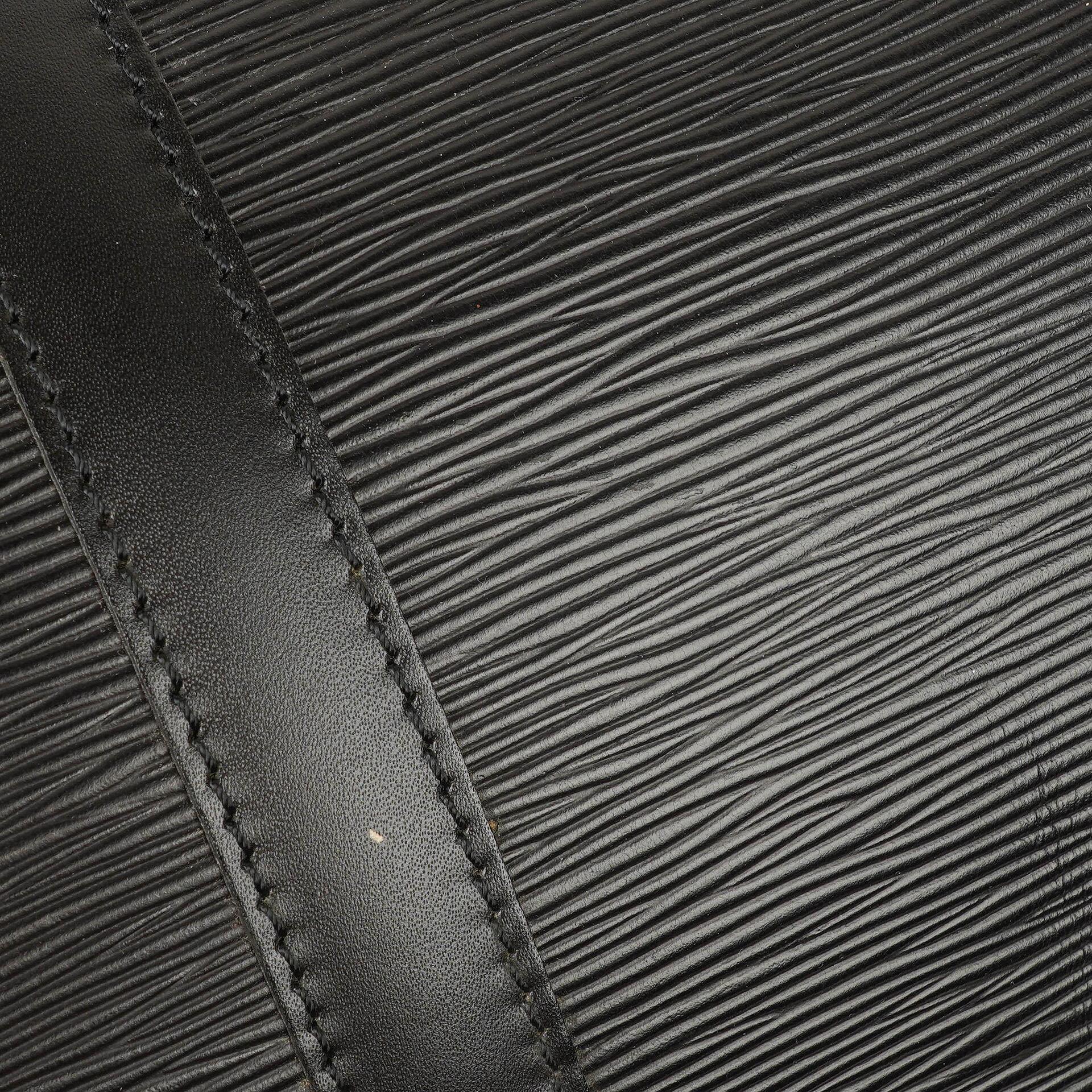 Louis Vuitton Keepall 55 Schwarze EPI Leder Reisetasche